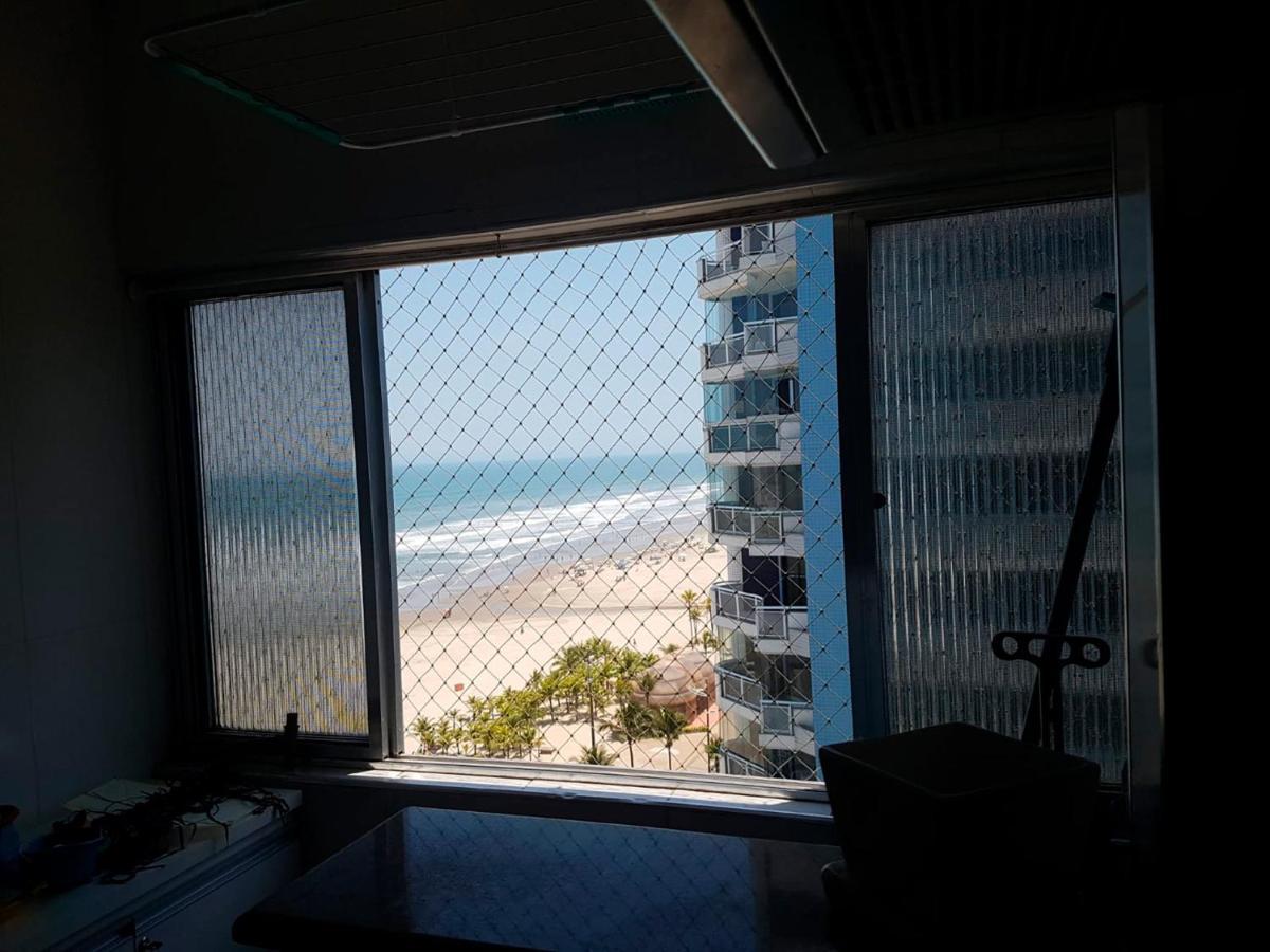 Apto C Vista Incrivel Para O Mar, Praia Grande Sp Exteriér fotografie