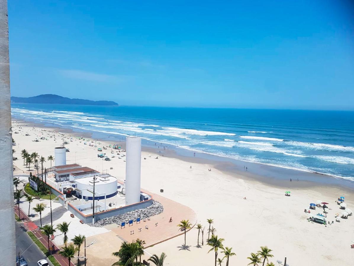 Apto C Vista Incrivel Para O Mar, Praia Grande Sp Exteriér fotografie
